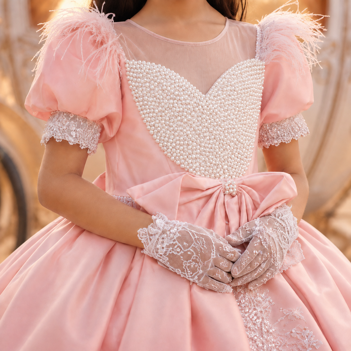 Pink Cinderella Princess Ball Gown for Girls | Nibblekins