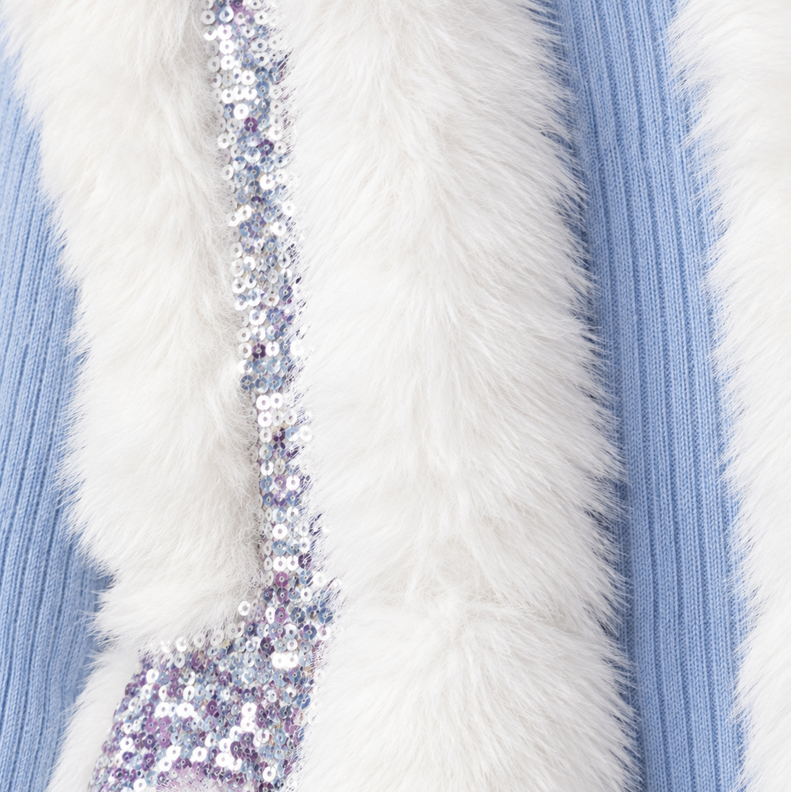 White Faux Fur Sleeveless Party Wear Jacket for Girls | Nibblekins